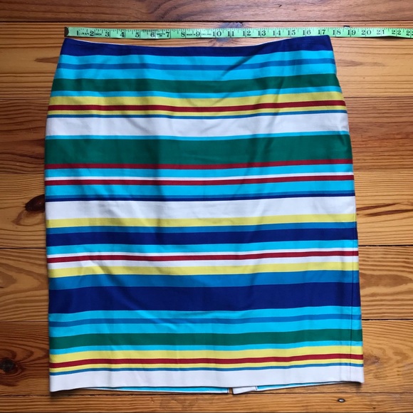 Talbots Multi Striped Pencil Skirt, EUC, 14P - Picture 6 of 13
